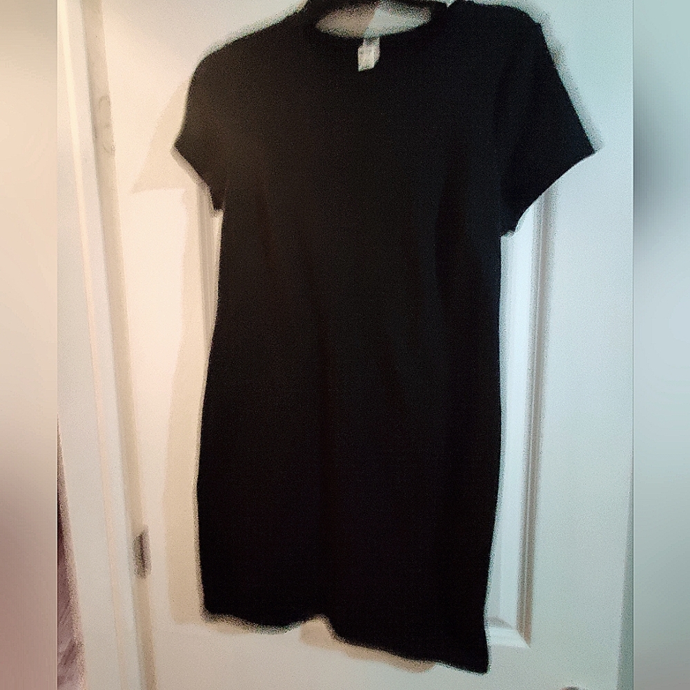 Black T-shirt Dress Size M Petite